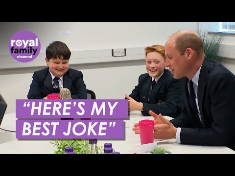 Video: Prince William’s Knock Knock Joke Has School Kids Giggling